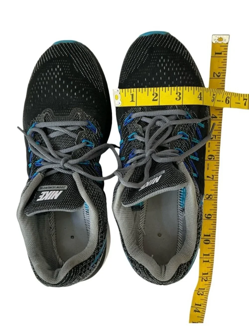 Nike Air Zoom Vomero Running Shoe Cross Training Mesh Gray Black Men’s US 9.5